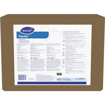 Diversey Floor Finish, Box, 5 gal, Ready to Use, 30 min Dry Time 5105047