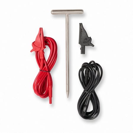 Fluke Test Lead Set, 1 in dia., Black; Red TL2082