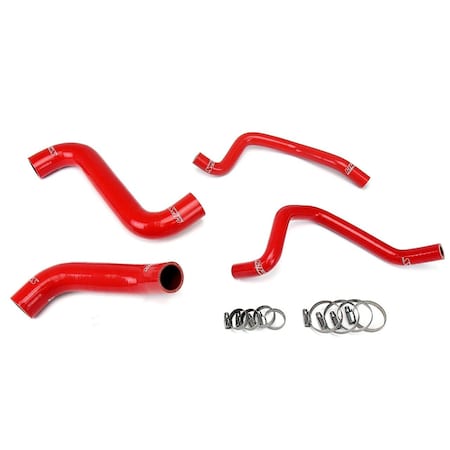 Hps Performance High Temp Reinforced Silicone Radiator and Heater Coolant Hose Kit, Red,  57-1810-RED