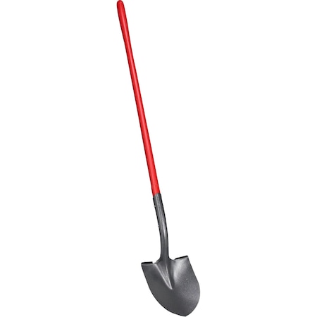 Corona Tools Round Point Shovel, 14-Gauge, 12 in. Head, 48 in. Solid-Core Fiberglass Handle SS 65020