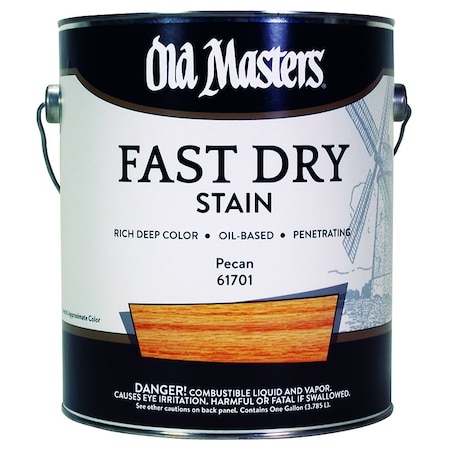 Fast Dry Stain Gal Old Masters Pecan Interior Oil-Based Wood Stain 61701