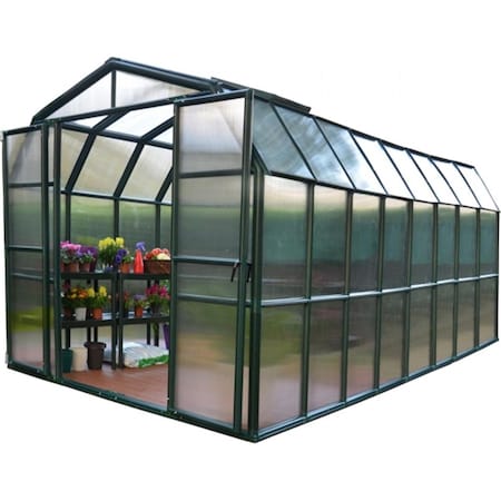 Rion Palram Canopia Grand Gardener 2 Greenhouse 8 x 16 ft. Twin Wall HG7216