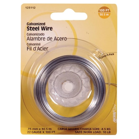 Homecare Products 100 ft. 22 Gauge Galvanized Steel Wire HO3311027