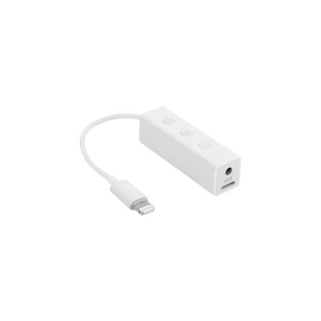 Cable Wholesale Apple Authorized 3.5mm audio + charge, lightning Male to Female Adapter Cable, 6 inch 30U2-05506