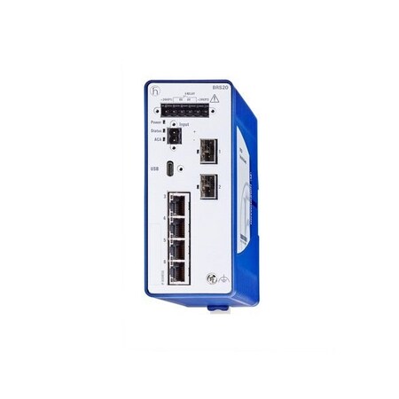 Hirschmann Ethernet Switch, Brs20-4Tx/2Sfp 942170-021