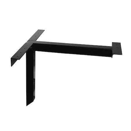 Bfm Seating Cantilever Table Base - 22in Bracket - Gloss Black Finish TB-C22