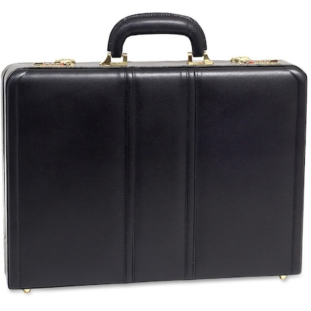 Mckleinusa McKlein 80435 Daley 80435- Black Leather Attache Case 80435
