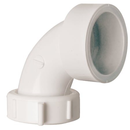 Do It Best 1-1/2'' Solvent Weld White PVC 90 Degree Outlet Elbow DIB55-11