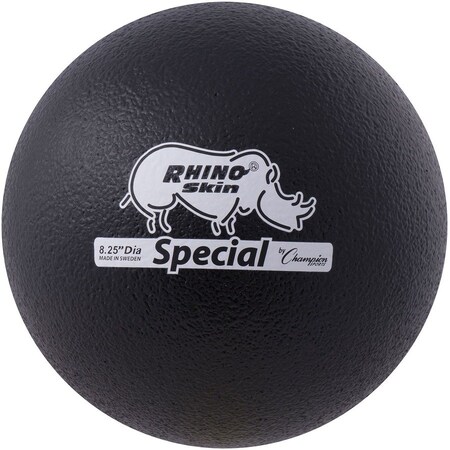 Champion Sports RS85NBK 8.5 in. Rhino Skin Ball; Black RS85NBK