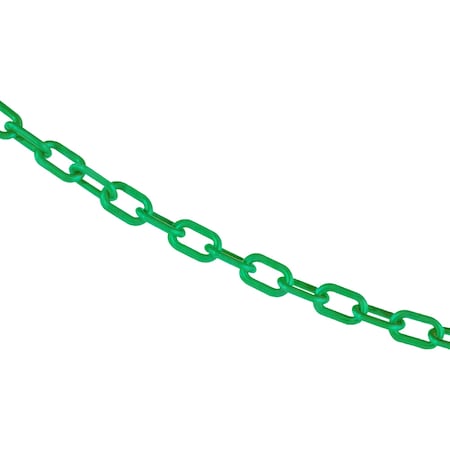 Mr. Chain 3/4" x 25' Green Plastic Safety Chain 00004-25