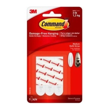 3M Command Medium Foam Refill Strips 2.75 in. L 12 pk 17021-12ESF
