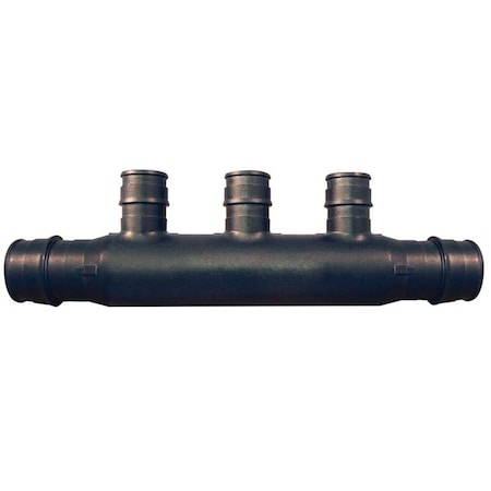 House 0.75 x 0.5 in. 3 Port Pipe Manifold, Open End HO418938