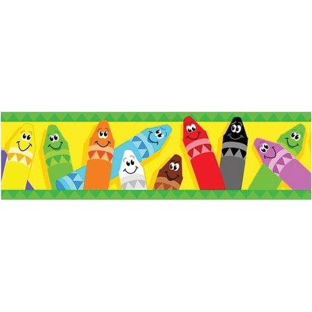 Trend Enterprises Colorful Crayons Bolder Borders®, 35.75 Feet/Pack, PK6 T85041
