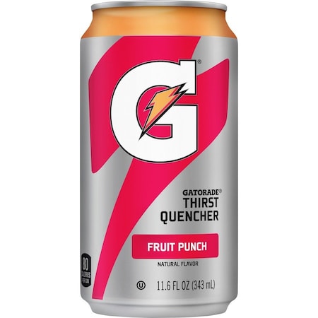 Gatorade Fruit Punch Thirst Quencher, Ready-to-Drink, 11.60 fl oz (343 mL), Fruit Punch, 24PK 30903