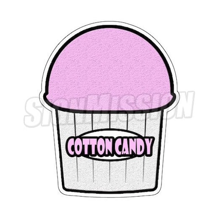 Signmission Cotton Candy Flavor, 12 Inch, Decal D-Cotton Candy Flavor