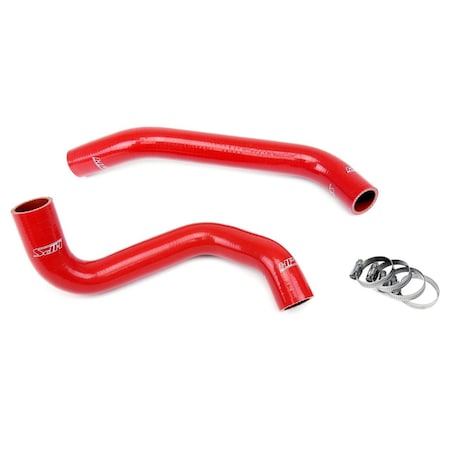 Hps Performance High Temp Reinforced Silicone Radiator Coolant Hose Kit, Red, 57-1305-RED