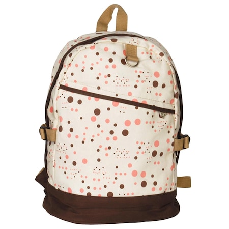 Better Than A Brand Happy Painting Fabric Art School Backpack Outdoor Daypack  White BE384892