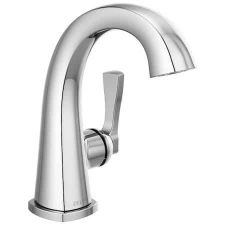 Delta Stryke Single Handle Bathroom Faucet, 6.44 in, Lumicoat Chrome 577-PR-MPU-DST