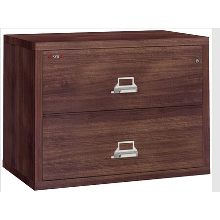 Fireking 2 Drawer, 1 Hr Fire & impact rated, 38" wide lateral Light Walnut 2-3822-CLW