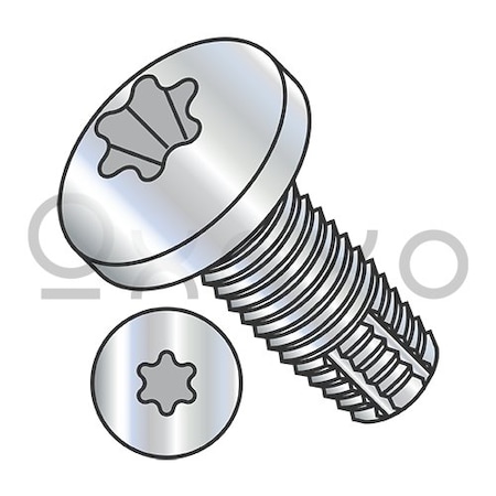 Oxoxo 3/8-16X3 Six Lobe Pan Thread Cutting Screw Type F Fully Threaded Zinc And Bake, 400PK 627476