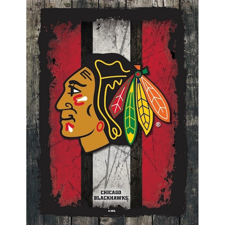 Holland Bar Stool Co Chicago Blackhawks 24" x 32" Canvas Wall Art LCnvs02-2432ChiHwk
