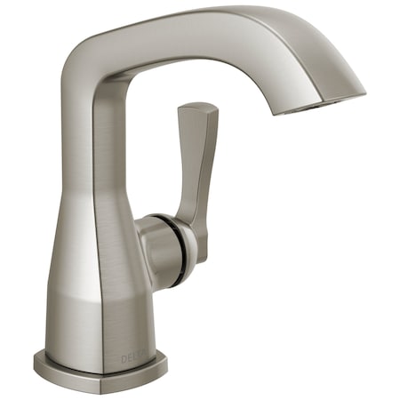 Delta Stryke Single Handle Bathroom Faucet, 6.56 in, Lumicoat Stainless 576-SS-PR-LPU-DST