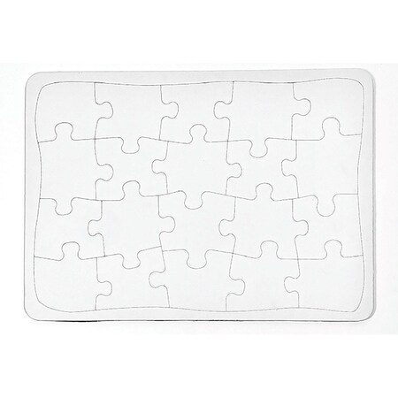 Ashley Blank Jigsaw Puzzle, White, 10'' x 14'' 10719