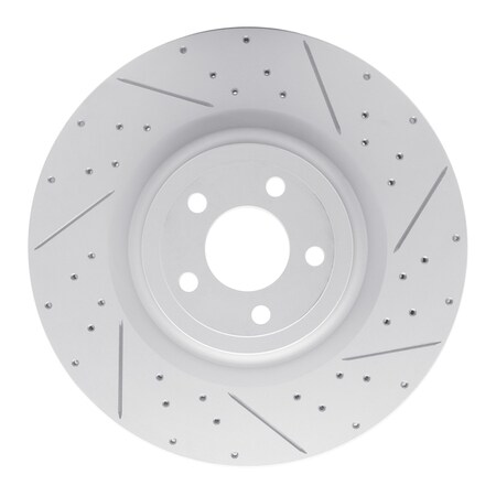 Dynamic Friction Co DFC Geoperformance Rotor - Drilled and Slotted 830-54079R