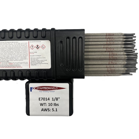 Star Tech Weld E7014 Welding Rod 1/8" E7014 Stick Welding Electrodes 10Lbs Stable Arc 1/8" E7014-125-10