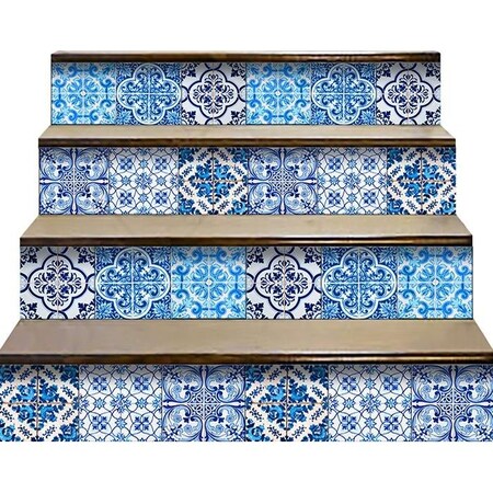 Homeroots 6" X 6" Azul Gianna Peel and Stick Tiles 400332