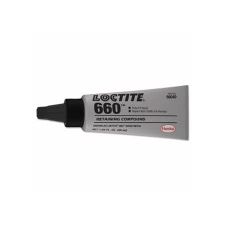 Loctite 660, Quick Metal Retaining Compound, 50 mL Tube, Silver, 3300 psi 442-135527