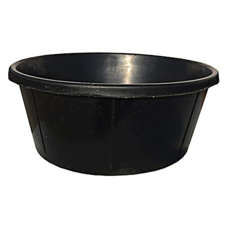 Petpride 6 gal Black Round Rubber Tub PE3977428
