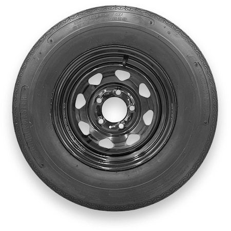 Rubbermaster - Steel Master C78-13 (ST185/80D13) 6 Ply 5 On 4.5 Bolt, Black Wheel Assemblies 599209BLK