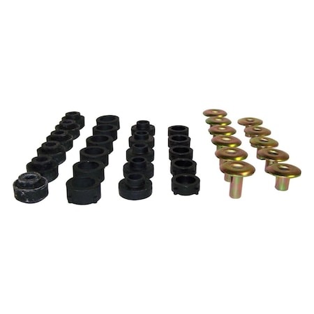 Powerplay Body Mount Kit - Black PO3564269