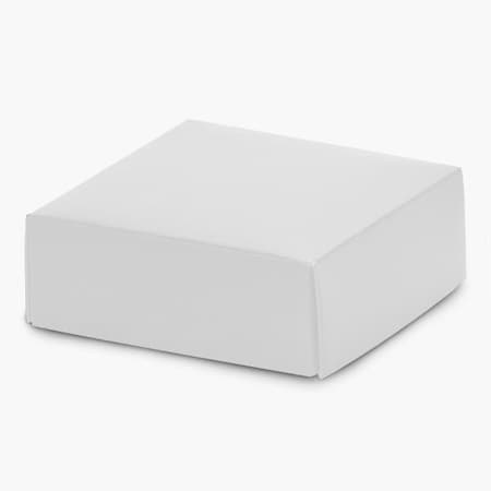Nashville Wraps Matte White Box Lid, 4x4x1.5, 25PK GBL04WH