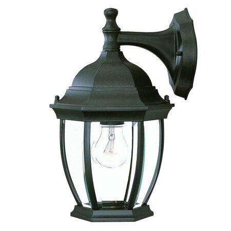 Homeroots Matte Black Wide Hanging Lantern Wall Light 398570