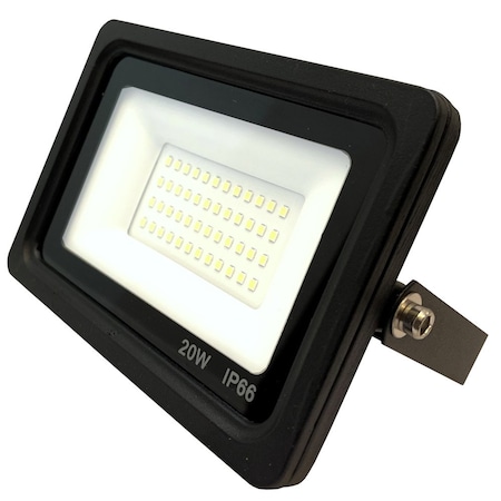 J&H Led 20W Flood Light, 5000K Daylight, Outdoor LED Fixture, 120-277V, Black JH-SPL20W-82F
