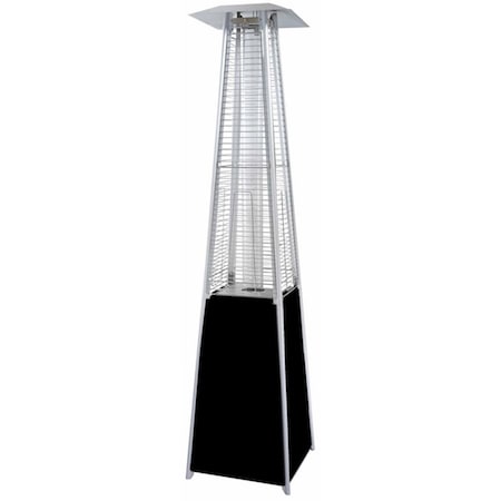Hiland Quartz Glass Tube Patio Heater, 40000 BTU, Propane, Stainless Steel HLDS01-GTSS