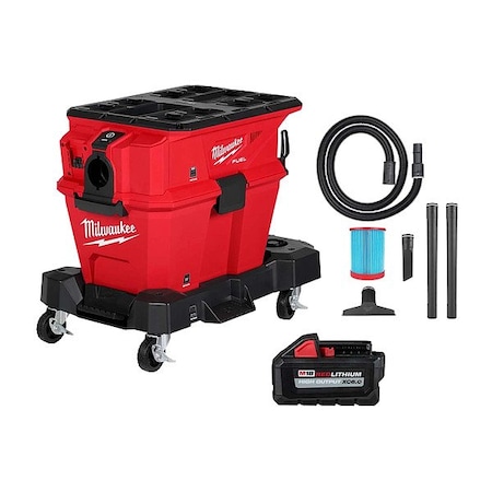Milwaukee Tool M18 FUEL 6GAL Vacuum + M18 XC6.0 Battery 0915-20, 48-11-1865