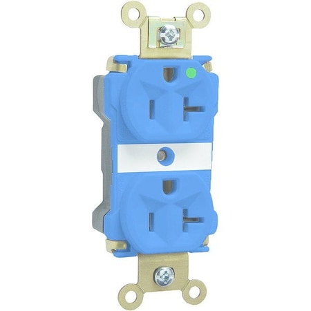 Pass & Seymour Straight Blade Receptacle, 5-20R, 20 A, 125V AC, 2 Pole, 3 Wire, Recessed Mount, Grounded PT8300BL