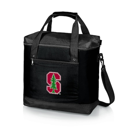 Picnic Time Family Of Brands NCAA Stanford Cardinal Montero Tote Cooler Bag - Soft Cooler Bag - Picnic Tote, Black 604-00-179-534-0