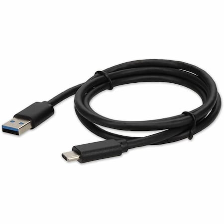Add-On AddOn 5-Pack of 1.0m (3.3ft) USB C 3.1 Male to USB A 3.0 Male Black Cables USBC2USB3A1MB-5PK