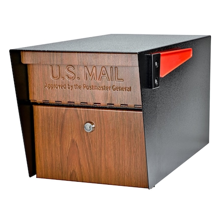 Mail Boss Mail Manager 316 Stainless Locking Post-Mount Mailbox, USPS Approved 805915