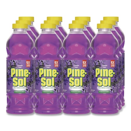 Pine-Sol Multi-Surface Cleaner, 24 oz, Lavender Clean, 12 PK 60153CT