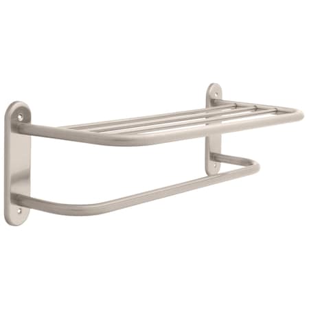 Delta 24" Stainless Steel Towel Shelf with One Bar, Exposed Mounting 43624-SN