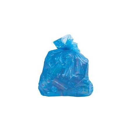 Bubblefast 100-Blue Recycling Trash Liner - 55 - 60 Gallon, 1.4 Mil., 100PK BFCL8009
