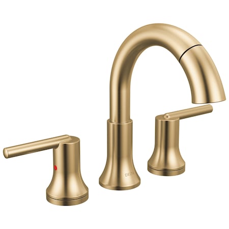 Delta Trinsic Two Handle Widespread Pull Down Bathroom Faucet In Champagne Bronze 3559-CZPD-DST