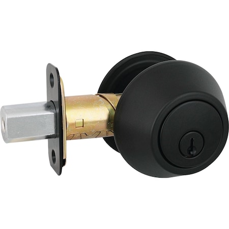 Steel Pro Matte Black Double Cylinder Deadbolt DB9X92