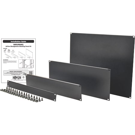 Tripp Lite Tripp Lite by Eaton 19 in. Blanking Panel Kit, 4 Pieces - Cold Rolled Steel - 4 - 19" Width SRXUPANEL