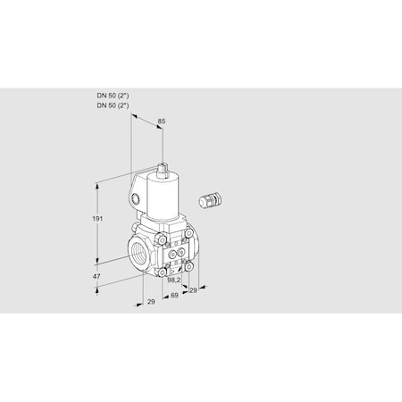 Honeywell Kromschroder Solenoid Gas Safety Valve - Class A, 500 mbar, IP65 Rated KS88029853